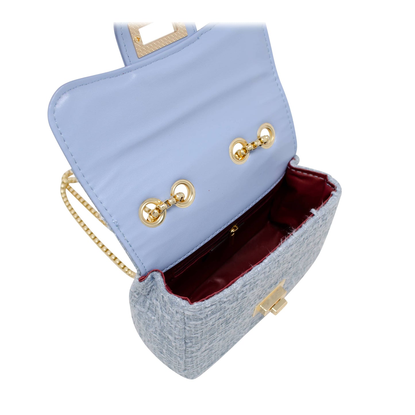 Classic Large Tweed Handbag: Cream