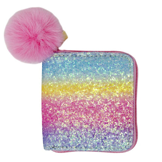 Glitter Rainbow Wallet for Girls