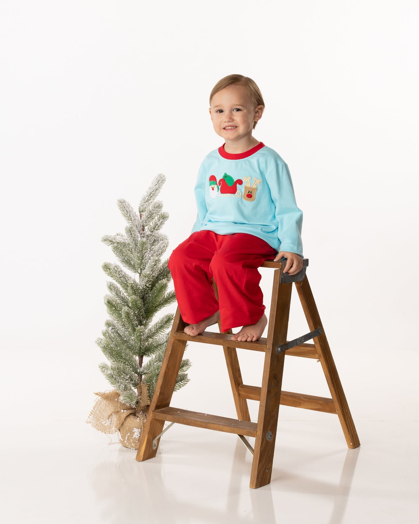 Harrison Holiday Trio Long Sleeve Shirt Jellybean by Smock Candy