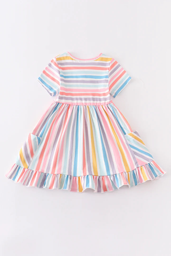 Cora Candy Stripe Dress with Pockets