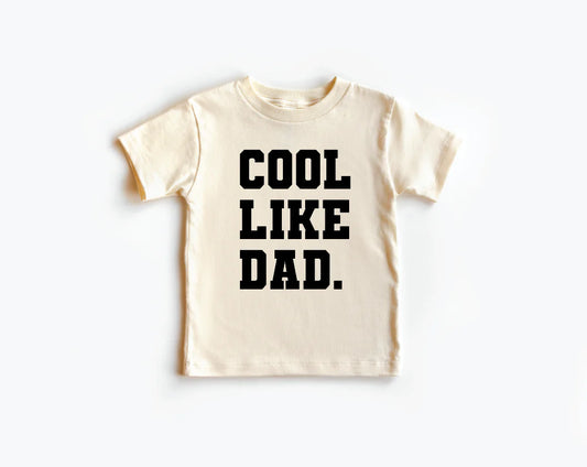 Charlie Cool Like Dad Tee for Boys and Girls