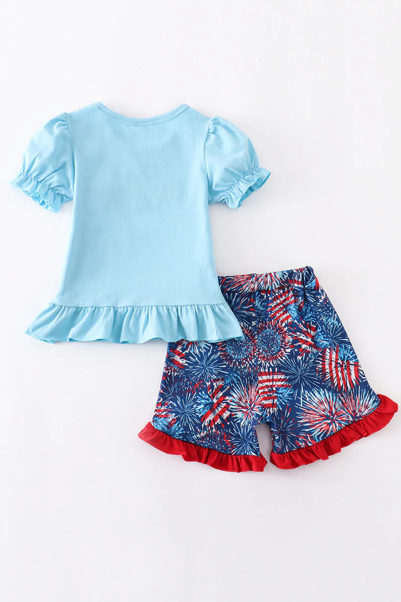 Felicity Patriotic Fireworks Embroidery Set for Girls