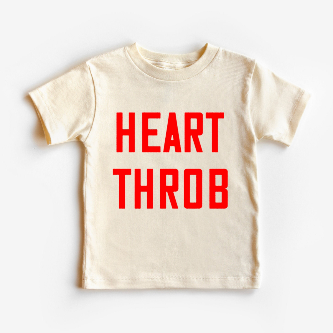 Heart Throb - Cream Short Sleeve Design